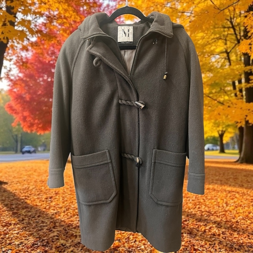 Macintosh Taupe Hooded Coat